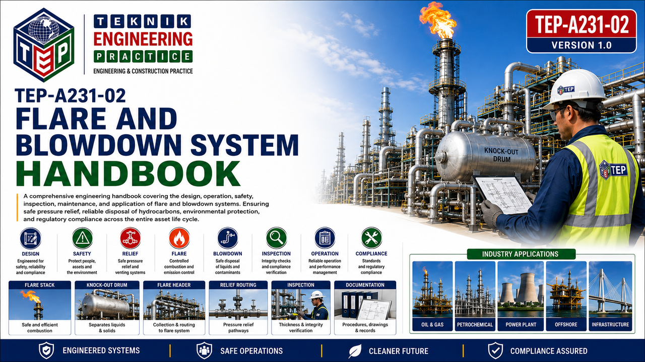 Thumbnail for TEP-A231-02 Flare and Blowdown System Handbook Version 1.0