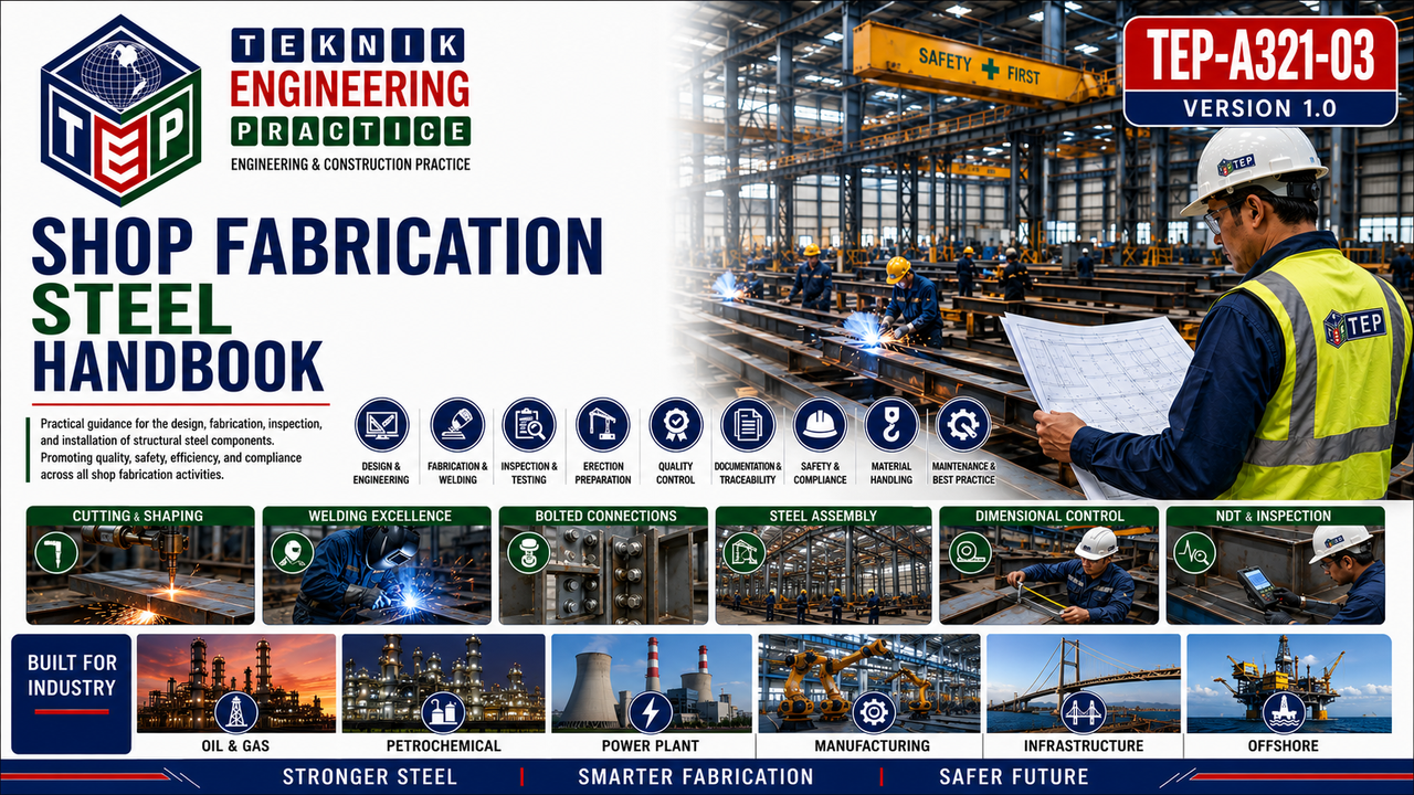 Thumbnail for TEP-A321-03 Shop Fabrication Steel Handbook Version 1.0
