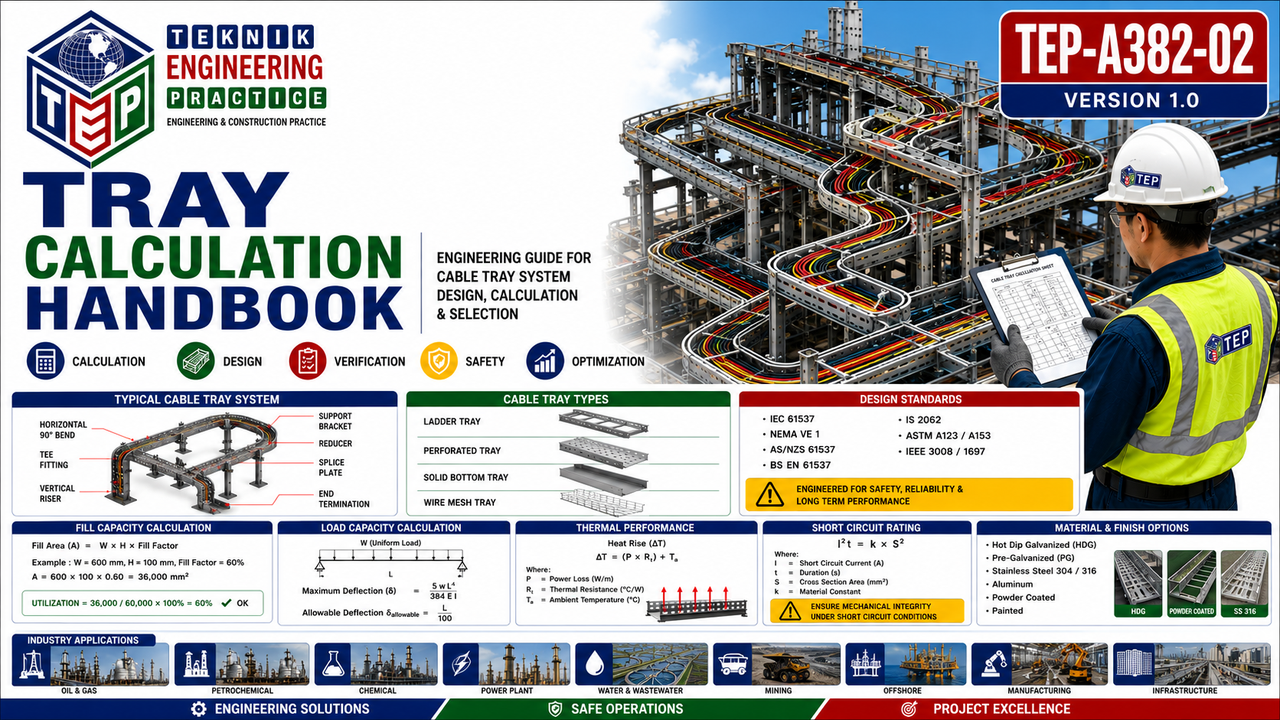 Thumbnail for TEP-A382-02 CABLE TRAY CALCULATION HANDBOOK VERSION 1.0