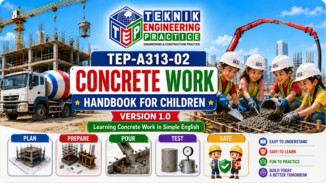 Thumbnail for TEP-A313-02 CONCRETE WORK HANDBOOK FOR CHILDREN  VERSION 1.0