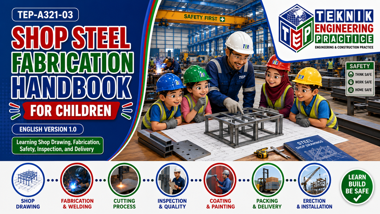 Thumbnail for TEP-A321-03 SHOP STEEL FABRICATION HANDBOOK VERSION 1.0 FOR CHILDREN