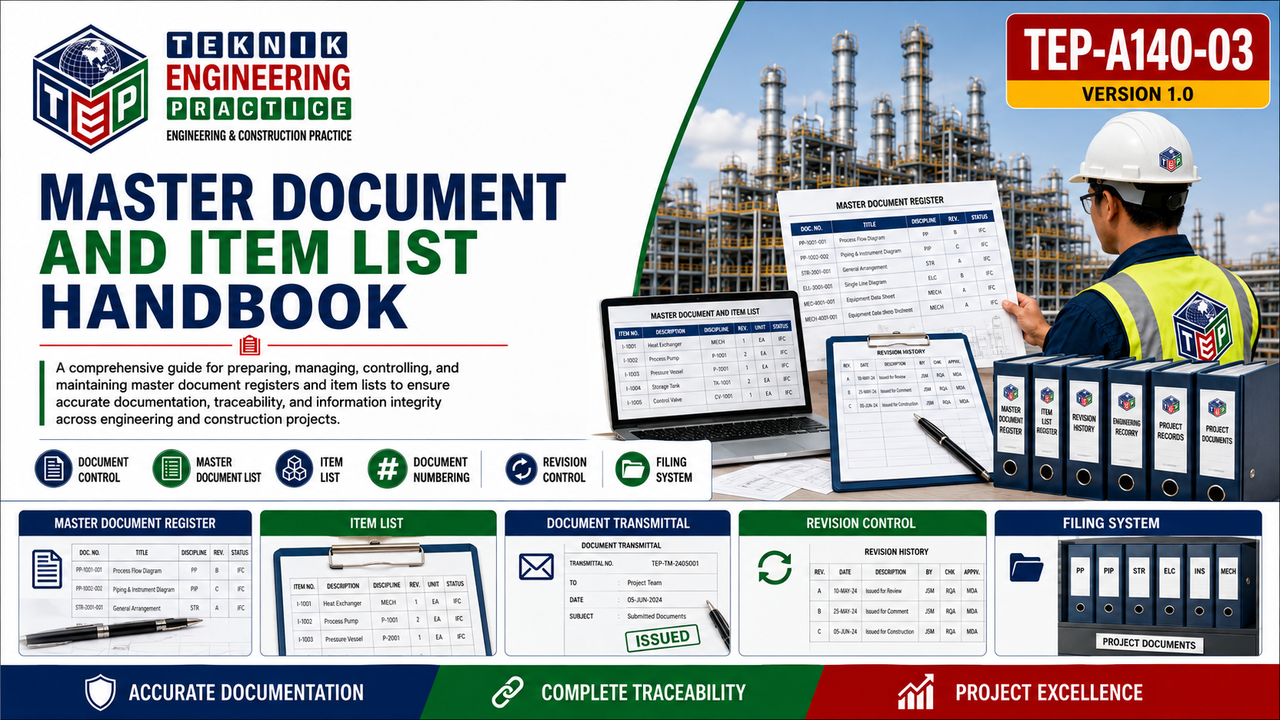 Thumbnail for TEP-A140-03 MASTER DOCUMENT AND ITEM LIST HANDBOOK VERSION 1.0