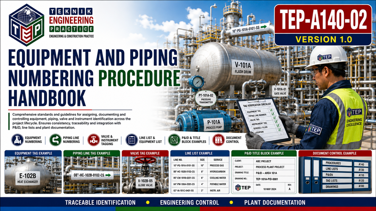 Thumbnail for TEP-A140-02 EQUIPMENT AND PIPING NUMBERING PROCEDURE HANDBOOK VERSION 1.0