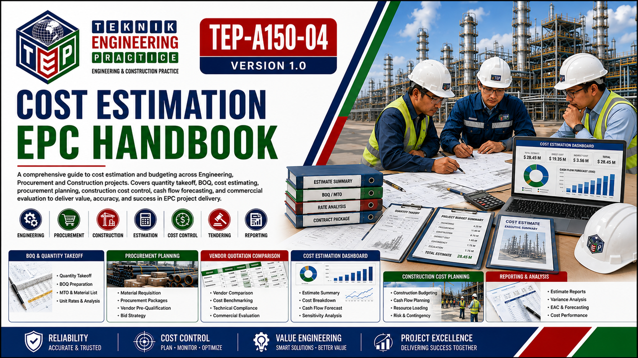 Thumbnail for TEP-A150-04 COST ESTIMATION EPC HANDBOOK VERSION 1.0