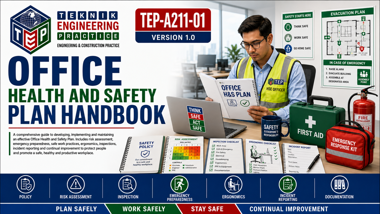 Thumbnail for TEP-A211-01 OFFICE HEALTH AND SAFETY PLAN HANDBOOK VERSION 1.0