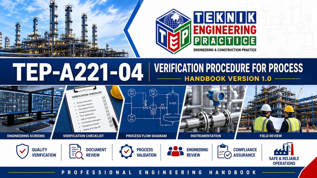 Thumbnail for TEP-A221-04 VERIFICATION PROCEDURE FOR PROCESS HANDBOOK VERSION 1.0